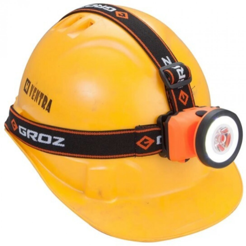 Ліхтар налобний світлодіодний LED-230, 3W COB, 160 люмен Groz 55055 - фото 4 Ліхтар налобний світлодіодний LED-230, 3W COB, 160 люмен Groz 55055 - фото 4