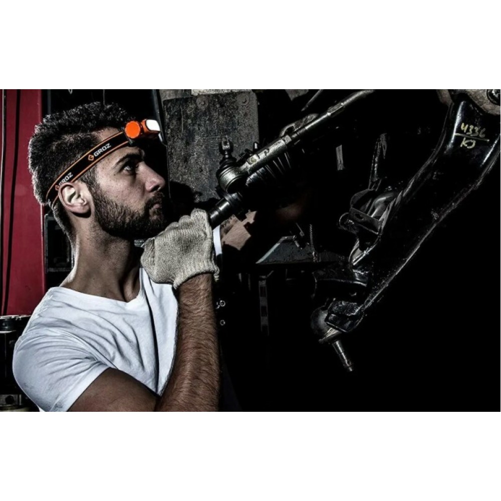 Ліхтарик налобний акумуляторний LED-220, 3W COB, 150 люмен Groz 55052 - фото 6 Ліхтарик налобний акумуляторний LED-220, 3W COB, 150 люмен Groz 55052 - фото 6