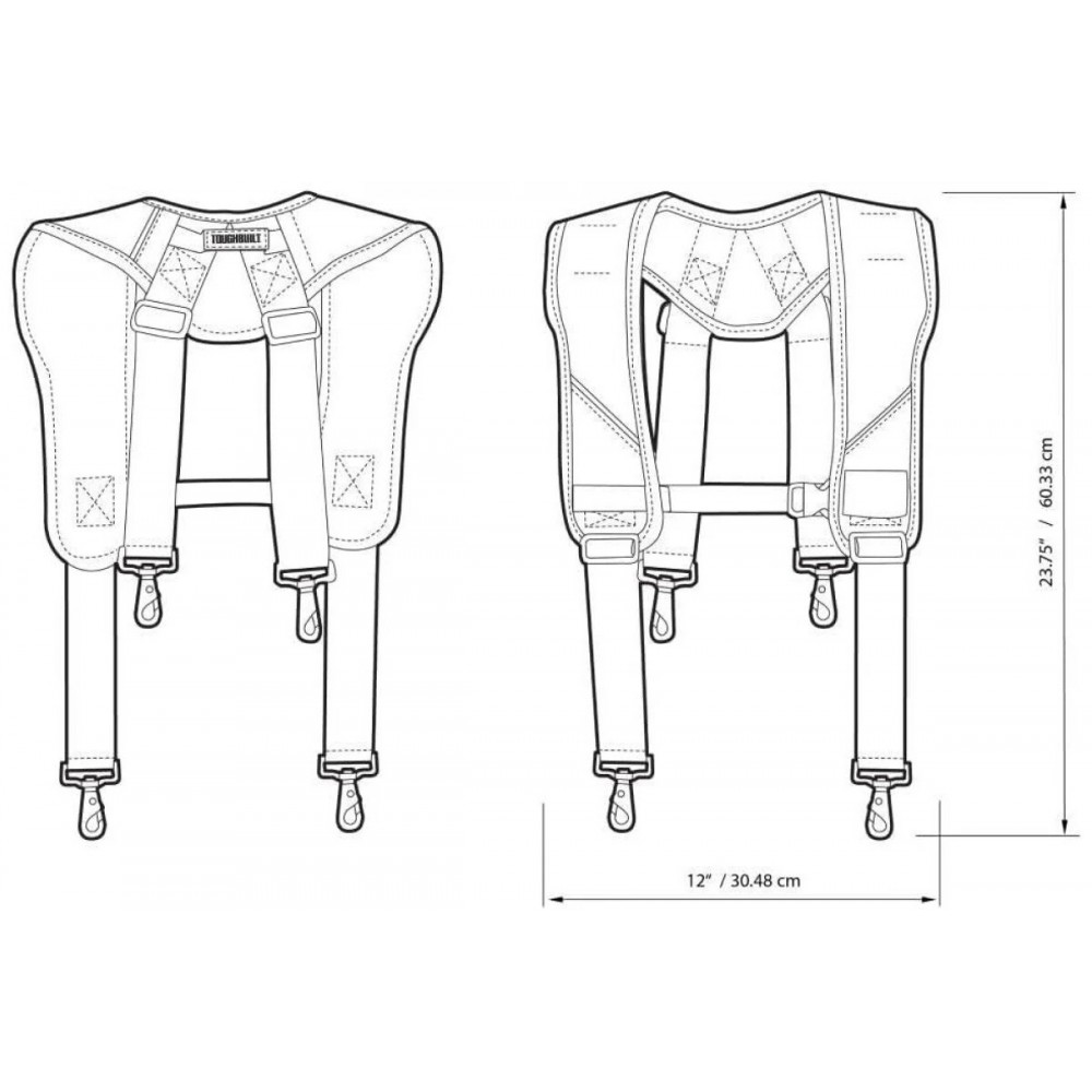 Підтяжки для пояса ToughBuilt ClipTech (TB-CT-51P) - фото 5 Підтяжки для пояса ToughBuilt ClipTech (TB-CT-51P) - фото 5