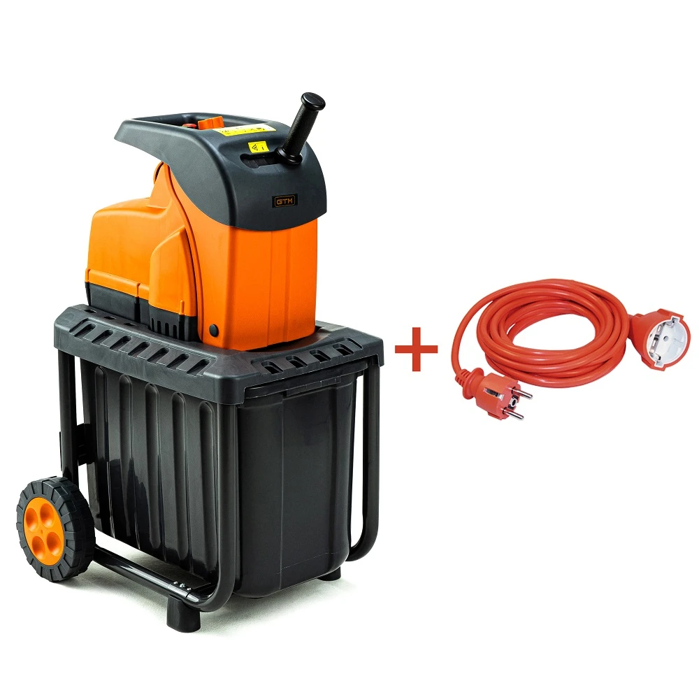 Садовий подрібнювач GTM DS2800/45 KIT + подовжувач 10м (DS2800/45_KIT+ext.cord) - фото 1 Садовий подрібнювач GTM DS2800/45 KIT + подовжувач 10м (DS2800/45_KIT+ext.cord) - фото 1