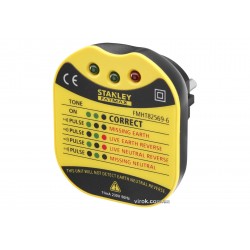 Індикатор електричного струму в розетках з індикаторами STANLEY "FatMax" АС 230 В