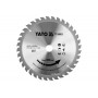 Диск пиляльний по дереву YATO 190 x 20 x 2.2 x 1.5 мм 36 зубців R.P.M до 8500 1/хв