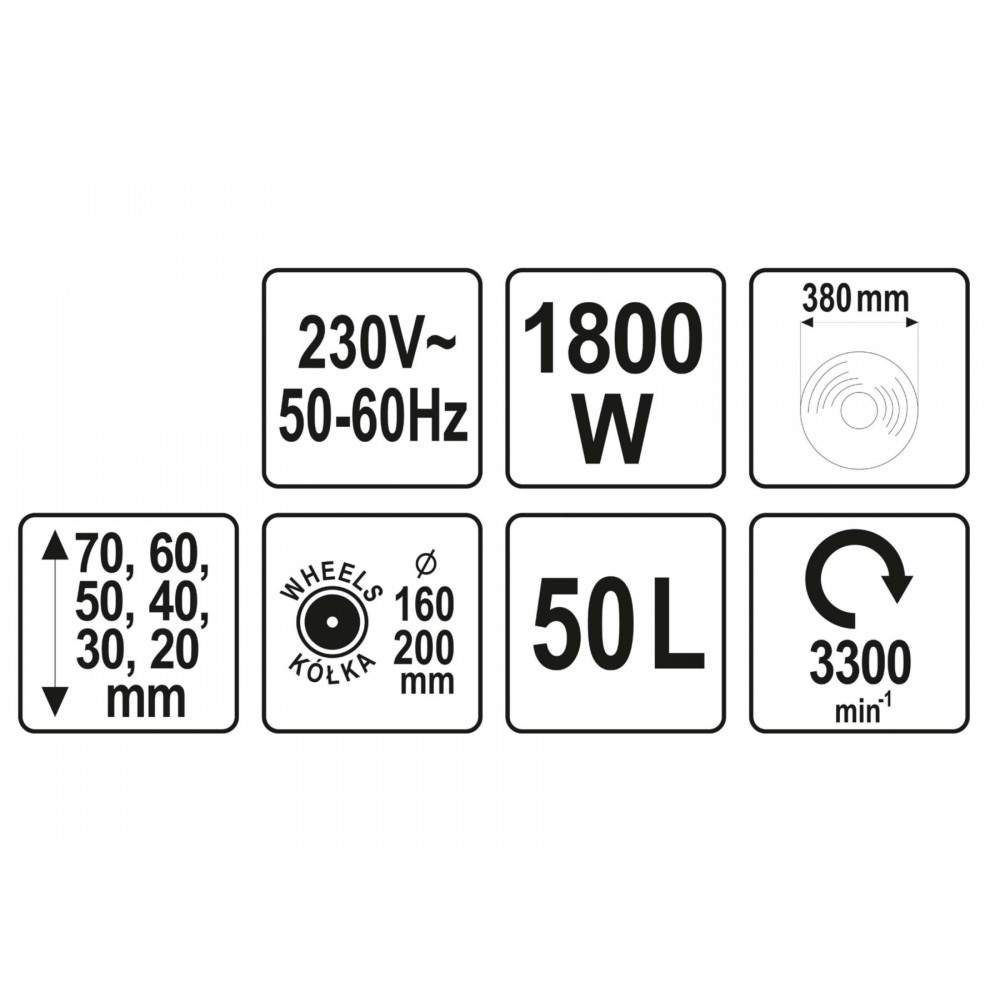 Газонокосарка на 4-х колесах мережева YATO 1800 Вт 38 см 50 л - фото 4 Газонокосарка на 4-х колесах мережева YATO 1800 Вт 38 см 50 л - фото 4