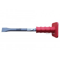 Зубило каменяра VIROK з гумовою ручкою 400 мм