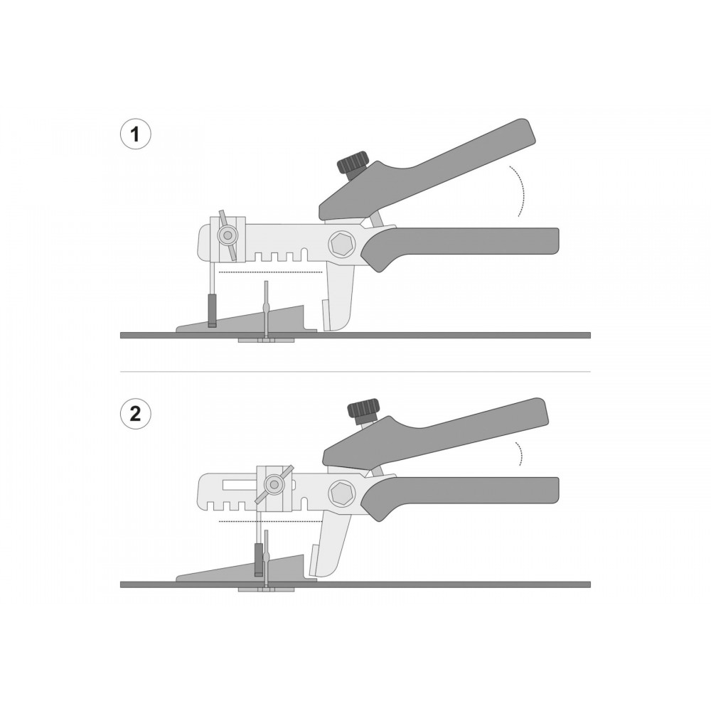 Кліщі для вирівнювання керамічної плитки і затискання клинів VOREL 230 мм 20-70 мм - фото 4 Кліщі для вирівнювання керамічної плитки і затискання клинів VOREL 230 мм 20-70 мм - фото 4