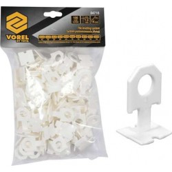 Кліпси для викладання керамічної плитки VOREL : шов- 1 мм, 100 шт.
