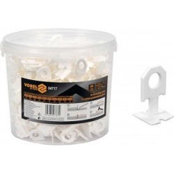 Кліпси для викладання керамічної плитки VOREL : шов- 1 мм, 400 шт.