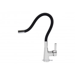 Змішувач води для раковини "FLEXIBLE" FALA з гнучкою чорною лійкою