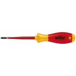 Викрутка діелектрична Wiha Soft Finish electric slim FIX VDE PZ1х80 мм (W35395)