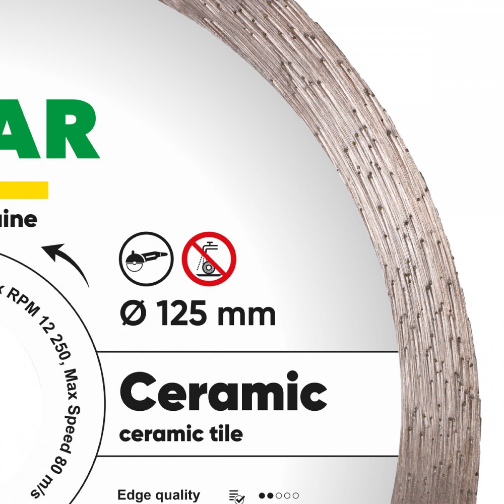 Круг алмазний вiдрiзний 1A1R 125x1,4x8x22,23 Ceramic - фото 2 Круг алмазний вiдрiзний 1A1R 125x1,4x8x22,23 Ceramic - фото 2