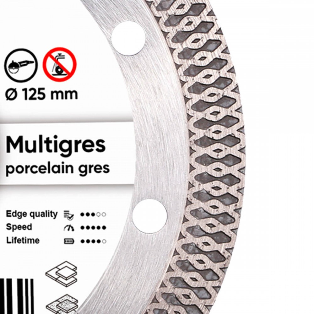 Круг алмазний вiдрiзний 1A1R 125x1,6/1,0x10x22,23 Multigres - фото 2 Круг алмазний вiдрiзний 1A1R 125x1,6/1,0x10x22,23 Multigres - фото 2