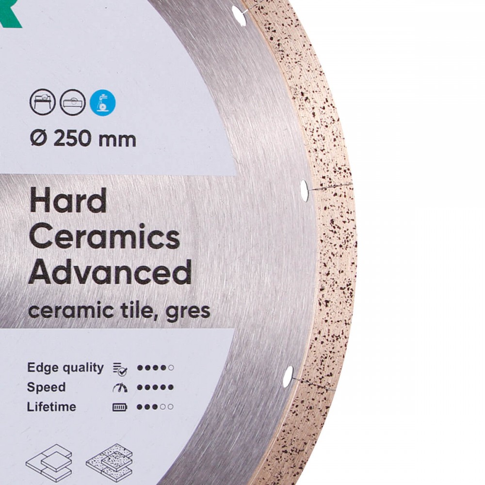 Круг алмазний вiдрiзний 1A1R 250x1,5x10x25,4 Hard ceramics Advanсed - фото 2 Круг алмазний вiдрiзний 1A1R 250x1,5x10x25,4 Hard ceramics Advanсed - фото 2