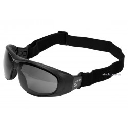 Окуляри захисні YATO затемнені з еластичним пояском