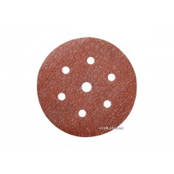 Круг шліфувальний з наждачного паперу з липучкою і 7 отворами (6Н+1) NORTON Pro-A275 Ø=150 мм Р150