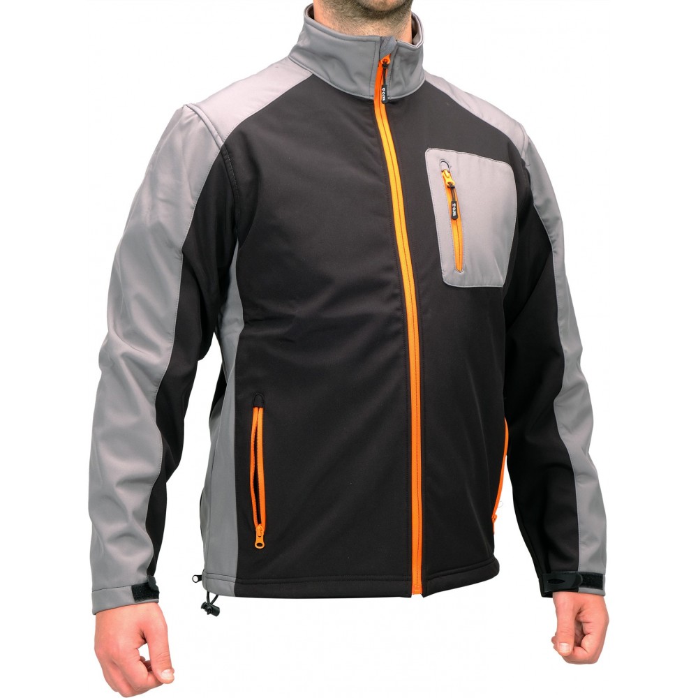 Куртка робоча SOFTSHELL YATO розмір S, чорно-сіра, 3 кишені, 96% поліестер і 4% спандекс - фото 1 Куртка робоча SOFTSHELL YATO розмір S, чорно-сіра, 3 кишені, 96% поліестер і 4% спандекс - фото 1