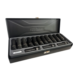 Набір подовжених головок ударних Whirlpower 1/2" 10-24 мм 14 од. у металевому кейсі (1274-IS01) Набір подовжених головок ударних Whirlpower 1/2" 10-24 мм 14 од. у металевому кейсі (1274-IS01)