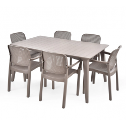 Набір садових меблів HECHT SAMANA SET BEIGE 6 Набір садових меблів HECHT SAMANA SET BEIGE 6