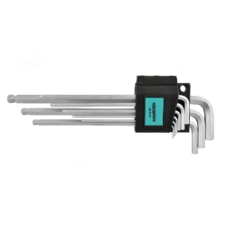 Набір ключів-шестигранників HEX Whirlpower 158-5709 з кулею, 1.5-10 мм 9 од (158-5709) Набір ключів-шестигранників HEX Whirlpower 158-5709 з кулею, 1.5-10 мм 9 од (158-5709)