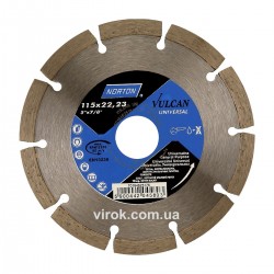 Диск алмазний VULCAN UNI сегментний Ø=115x22.23 мм