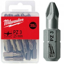 Біта MILWAUKEE, PZ3, 25мм, (25шт)