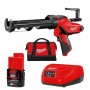 Пістолет клейовий MILWAUKEE M12 PCG/310C-201B 4933441655 (+ заряд. пристрій, 1 акум., в сумці для ін - фото 6