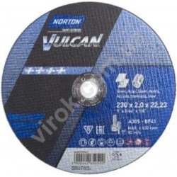 Диск відрізний по металу і нержавіючій сталі NORTON VULCAN Ø=230х22.2 мм t=2 мм