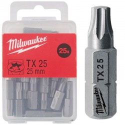 Біта MILWAUKEE, TX25, 25мм, (25шт)