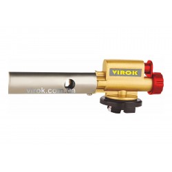 Пальник газовий з п'єзозапалом і керамічним соплом 360° VIROK з різьбовим з'єднанням