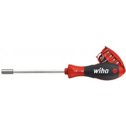 Викрутка з набором біт Wiha 1/4"DR, 8 шт. (W32904)