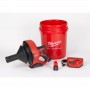 Акумуляторна прочисна машина MILWAUKEE M12 BDC8-202C (трос, внутрішній барабан,2 акумул. Х 2Аг, ємні - фото 10