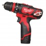 Дриль-шурупокрут акумуляторний MILWAUKEE, M12 BDDXKIT-202C (+ заряд.пристрій, 2 акум.Х 2Аг, 3 насадки, HD кейс) - фото 5