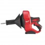 Машина прочистна акумуляторна MILWAUKEE, M12 BDC8-0C, трос 8м