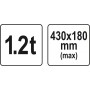 Дровокол ножний YATO 430 мм 60-180 мм сила натиску- 1.2 т - фото 5