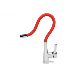 Змішувач води для раковини "FLEXIBLE" FALA з гнучкою червоною лійкою