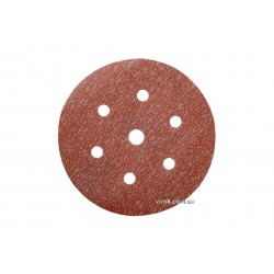 Круг шліфувальний з наждачного паперу з липучкою і 7 отворами (6Н+1) NORTON Pro-A275 Ø=150 мм Р120