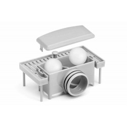 Трап підлоговий лінійний з нержавіючої сталі FALA WET-DRY; 60х 7х 2 см, сифон- 52 мм