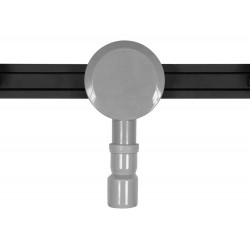 Трап підлоговий лінійний з нержавіючої сталі, чорний FALA SLIM BLACK; 80х 3х 7 см, сифон- 56 мм