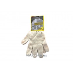 Рукавиці трикотажні білі (5 ниток; 70%- бавовна, 30%- поліестер) розмір 10