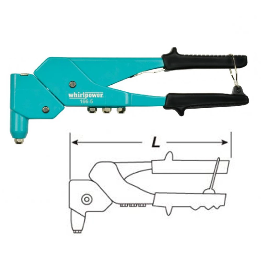 Пістолет заклепувальний Whirlpower з поворотною головкою - фото 1 Пістолет заклепувальний Whirlpower з поворотною головкою - фото 1