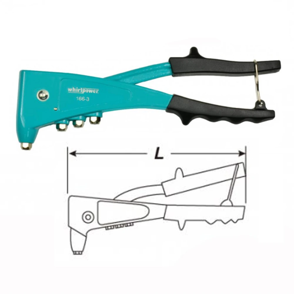 Заклепувальний пістолет Whirlpower для заклепок з нержавійки - фото 2 Заклепувальний пістолет Whirlpower для заклепок з нержавійки - фото 2