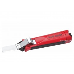 Ніж для знімання ізоляції NWS 4-28 мм з прямим лезом 35 мм 180 мм Ніж для знімання ізоляції NWS 4-28 мм з прямим лезом 35 мм 180 мм