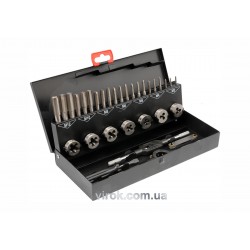 Набір мітчиків і плашок YATO М3-М12 32 шт Набір мітчиків і плашок YATO М3-М12 32 шт