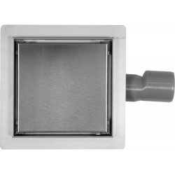Трап підлоговий зливний з нержавіючої сталі; 15x 15 см