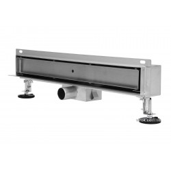 Трап стінний зливний з нержавіючої сталі FALA "BRICK" 50 х 4 х 5 см