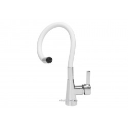 Змішувач води для раковини "FLEXIBLE" FALA з гнучкою білою лійкою