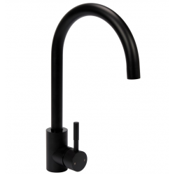 Змішувач води для раковини "STEELY BLACK 1" FALA з кульовим регулятором, чорний