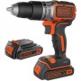 Дриль-шурупокрут акумуляторний безщітковий ударний BLACK+DECKER BL188KB - фото 8