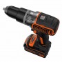 Дриль-шурупокрут акумуляторний безщітковий ударний BLACK+DECKER BL188KB - фото 8