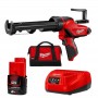 Пістолет клейовий MILWAUKEE M12 PCG/310C-201B 4933441655 (+ заряд. пристрій, 1 акум., в сумці для ін - фото 6