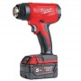 Термоповітродувка   акумуляторна MILWAUKEE, M18 BHG-502C (+ заряд.пристрій, 2 акум.Х 5Аг, кейс) - фото 11